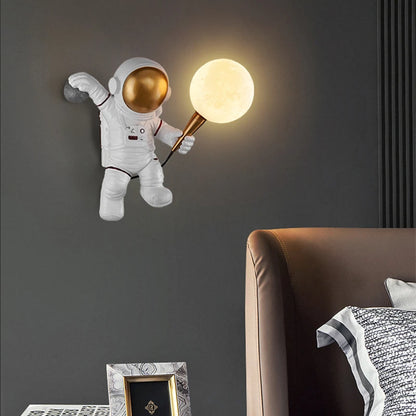 CosmoGlow Astronaut Wall Lamp