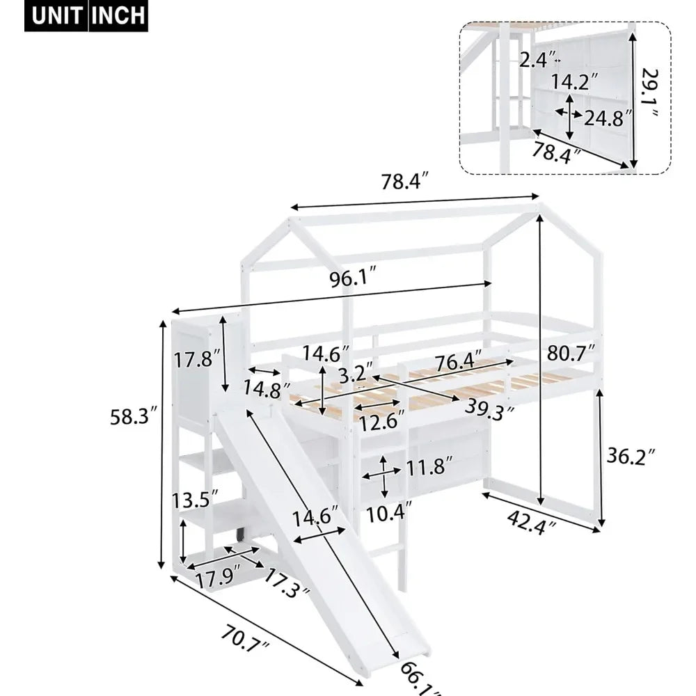 Slide & Store Loft Bed